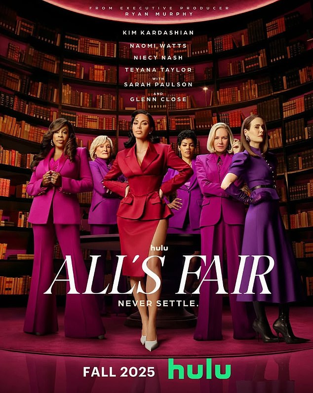 تم عرض أحدث سلسلة Ryan Murphy في خريف عام 2025 ، ويشمل الممثلون أيضًا Kim Kardashian و Naomi Watts و Glenn Close و Niecy Nash-Betts و Sarah Paulson و Teyana Taylor