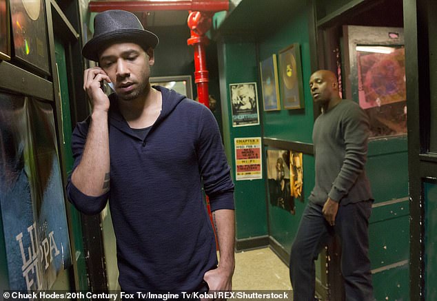 لعبت Smollett جمال ليون على سلسلة Fox Drama Series Empire من 2015 إلى 2019 ؛ في الصورة في لا يزال