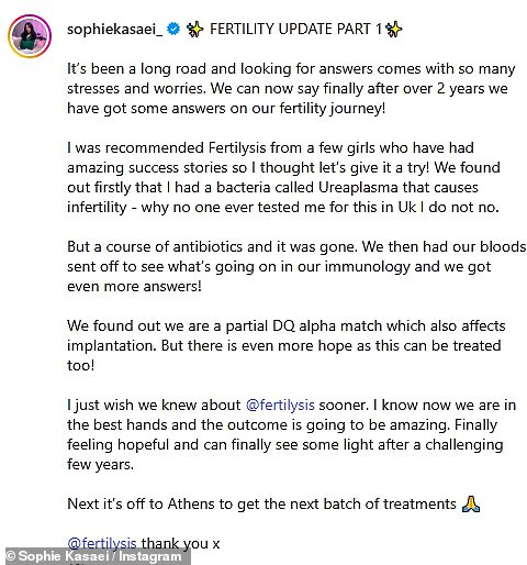 إلى جانب تحديث الفيديو الجديد ، قامت Sophie بتسمية المنشور: