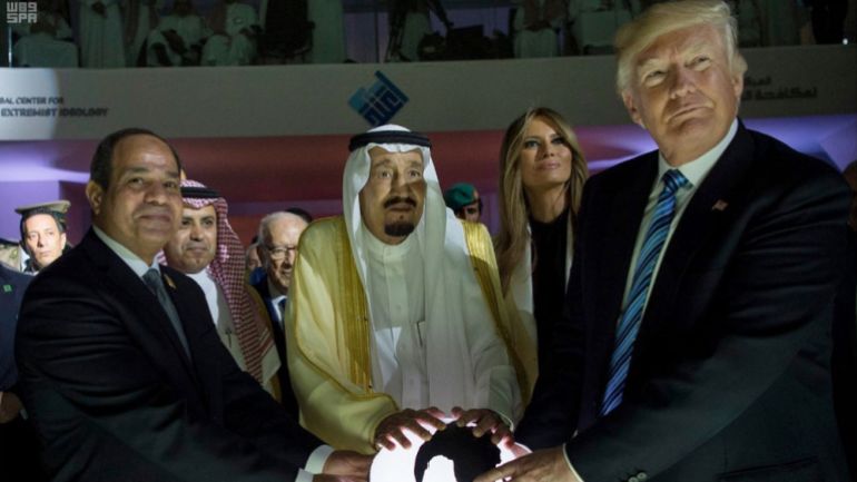 ترامب سيسي سلمان غلوب