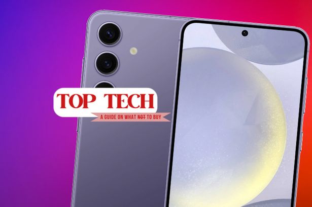 Samsung Galaxy S24 وشعار Mirror Top Tech