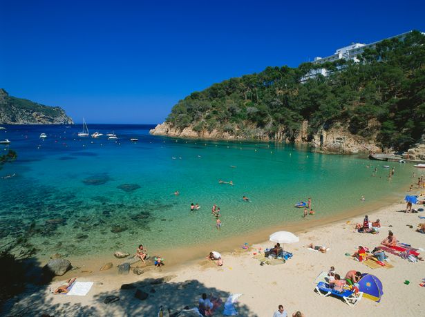 Strand ، Cala ، Aiguablava ، Bei Begur ، Costa Brava ، Provinz Girona ، Katalonien ، Image تدير حقوق Spanien - Lizenzpflichtiges Bildmaterial - (C) بواسطة look -foto - jegliche verwend nur gegen honor underbliche von look -foto - tel. +49 (0) 89.544 233-0 ، Fax -22 ، info@look-foto.de ، Look GmbH ، Muellerstr. 42 ، 80469 Muenchen - www.look -foto.de