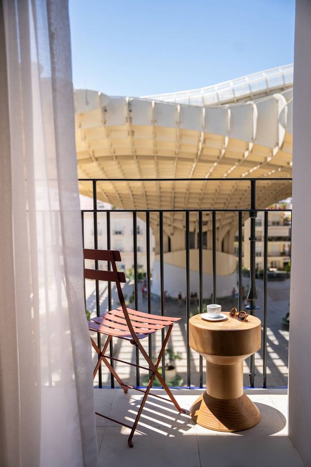صورة من Inside Ocean Drive Seville ، تُظهر الشرفة وإطلالاتها الرائعة على الفطر - Setas de Sevilla