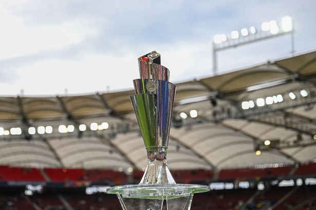 شتوتغارت ، ألمانيا - 5 يونيو: كأس دوري الأمم خلال مباراة الدور نصف النهائي في دوري الدرجة الأولى UEFA 2025 بين إسبانيا وفرنسا في شتوتغارت أرينا في 5 يونيو 2025 في شتوتغارت ، ألمانيا. (تصوير Harry Langer/Defodi Images/Defodi عبر Getty Images)