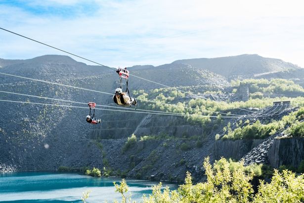 السرعة في Zip World Penrhyn Quarry