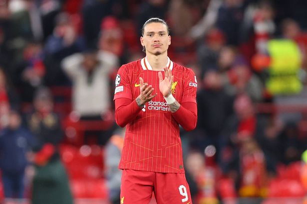 ليفربول ، إنجلترا - 11 مارس: يبدو داروين نونيز من ليفربول مكتئبًا بعد دوري أبطال أوروبا 2024/25 في دوري أبطال أوروبا 2024/25 من 16 مباراة في المرحلة الثانية بين ليفربول وايف باريس وباريس سان جيرمين في أنفيلد في 11 مارس 2025 في ليفبول ، إنجلتاند. (تصوير مولي دارلينجتون/كوبا/غيتي إيمس)
