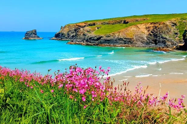 Porthcothan ، بين Newquay و Padstow في كورنوال
