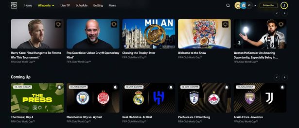 ScreenGrab من منصة Dazn