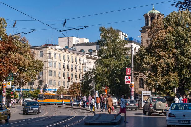 Vitosha Boulevard ، صوفيا ، بلغاريا.
