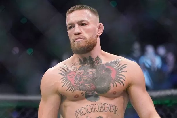 كونور ماكجريجور خلال معركة UFC الأخيرة في عام 2021