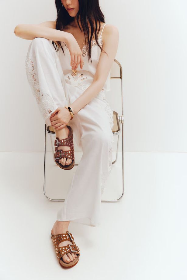 H & M STODDED SANDALS