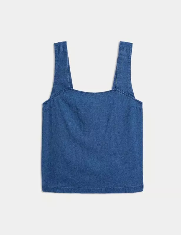 M&S 'Linen Rich Square Dick Stest