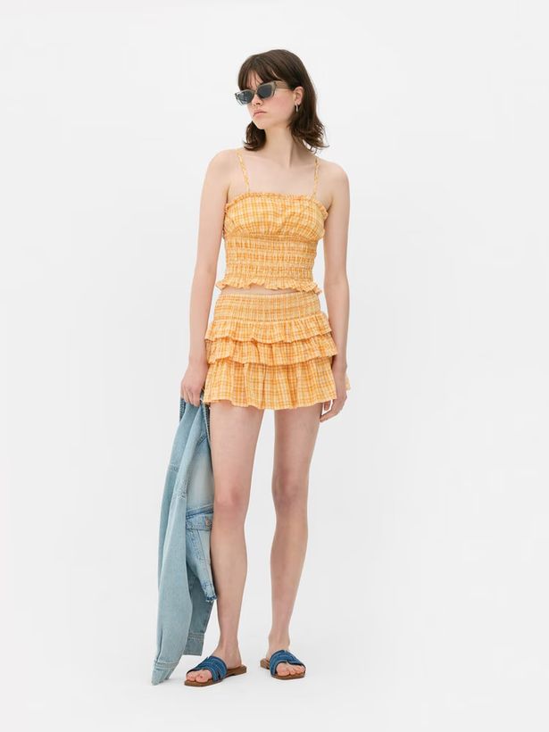 Primark's Gingham Shirred Top و Mini Rara Skirt