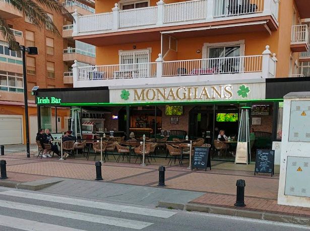 وقع الحادث في Monaghans Fuengirola 