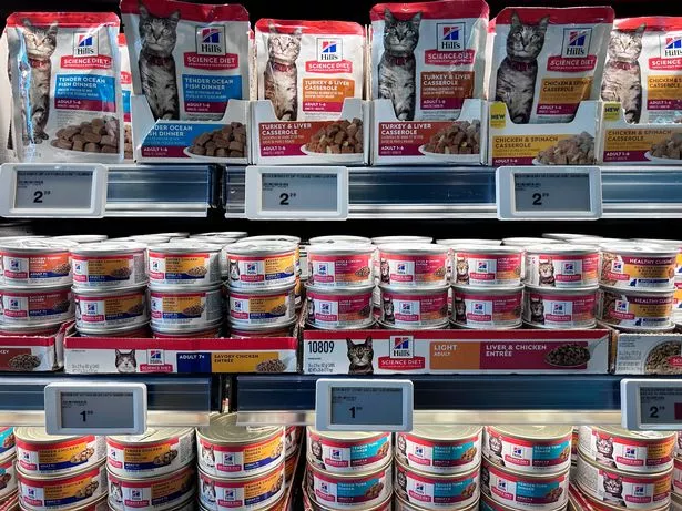 علامات أسعار العرض الرقمية الآلية الجديدة في متجر Petco ، مانهاتن ، نيويورك.