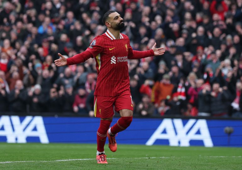يتفاعل مو صلاح.