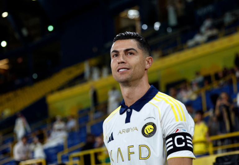 كريستيانو رونالدو من الناصر قبل المباراة