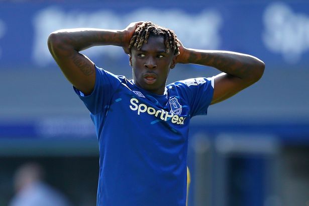 ليفربول ، إنجلترا - 17 أغسطس: يتفاعل Moise Kean of Everton بعد فرصة ضائعة خلال مباراة الدوري الممتاز بين Everton FC و Watford FC في Goodison Park في 17 أغسطس 2019 في ليفربول ، المملكة المتحدة. (تصوير أليكس ليفيسي/غيتي إيمايز)