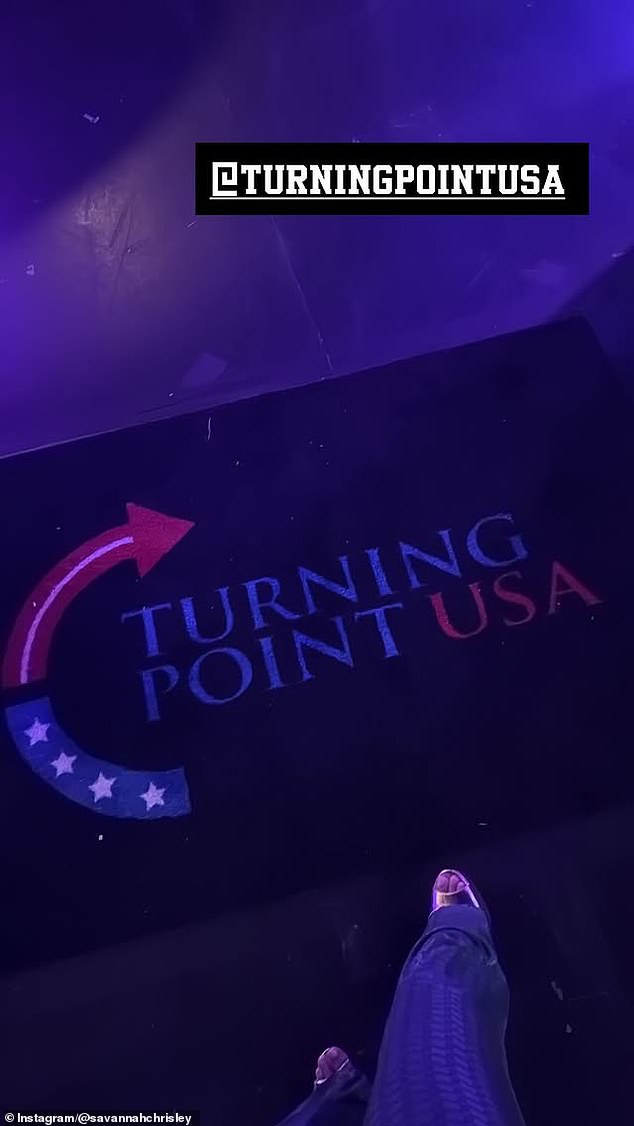 ظهر سافانا في حدث Turning Point USA خلال عطلة نهاية الأسبوع