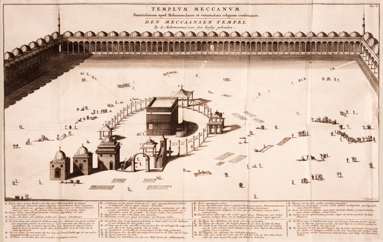 مبنى مقبب يغطي بئر Zamzam في عام 1803 (Mahometaanen)