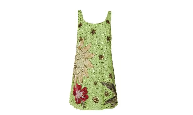 Warehouse HCD Premium Hand Hand Scoop Neck Dress