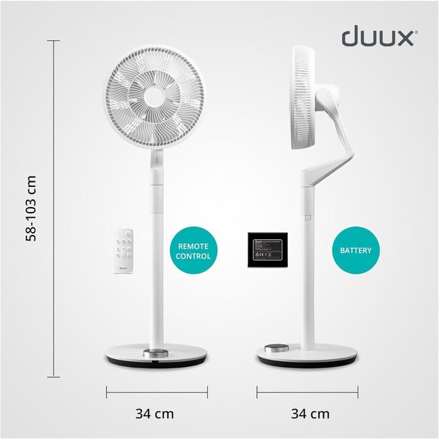 Duux Whisper Flex Ultimate Smart Portable Fan