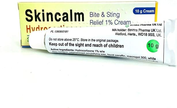 لدغة Skincalm و LATING 1 ٪ من الهيدروكورتيزون كريم 