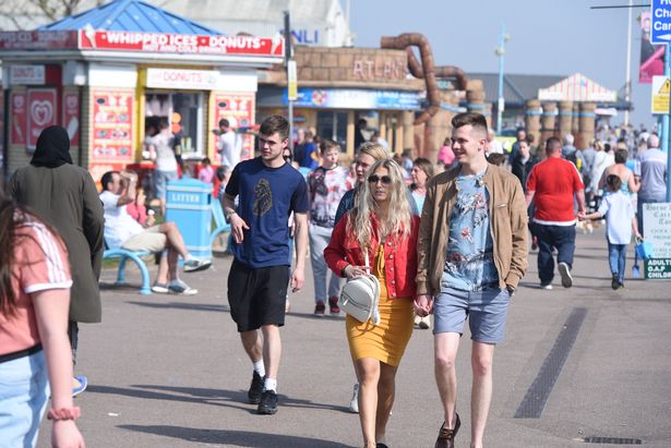 عطلة البنك عيد الفصح الاثنين في skegness ، لينكولنشاير