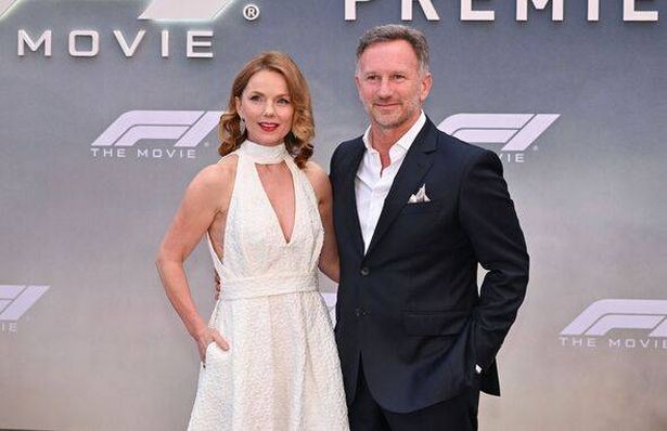 كريستيان هورنر وزوجته جيري في رئيس الوزراء F1