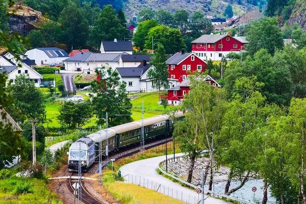 Flåm السكك الحديدية
