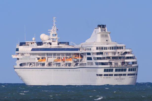 فيلا Vie Odyssey Cruise Ship ، قبالة الساحل على بانجور ، أيرلندا الشمالية