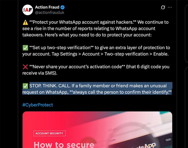 Whatsapp تحذير الاحتيال