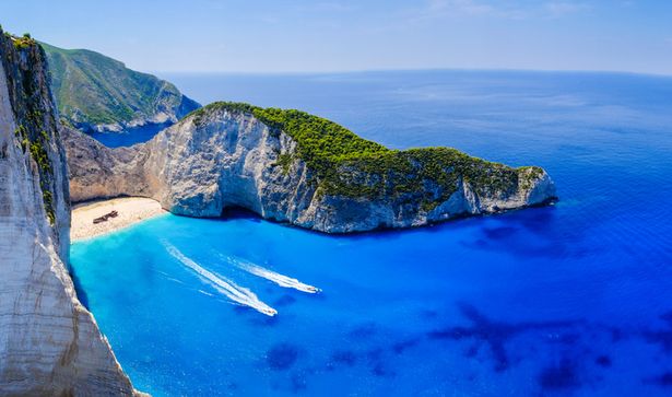 Zakynthos Shipwreck Beach.