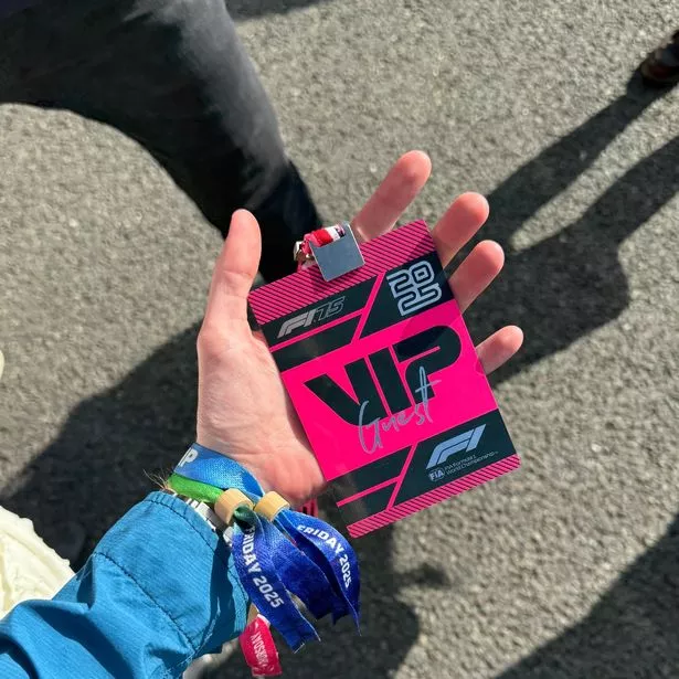 يد تحمل ممر VIP 