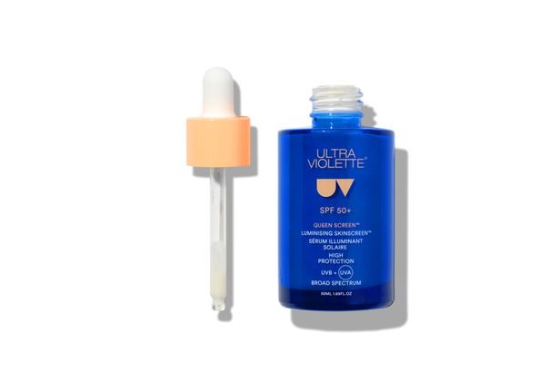 شاشة Ultra Violette Queen SPF 50+ لميض جلود مصل
