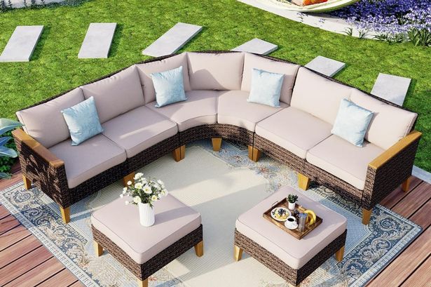 مجموعة الأثاث Mfstudio Garden Sofa Rattan