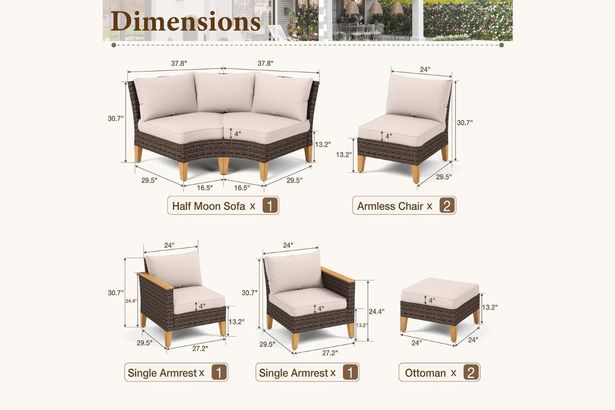 مجموعة الأثاث Mfstudio Garden Sofa Rattan