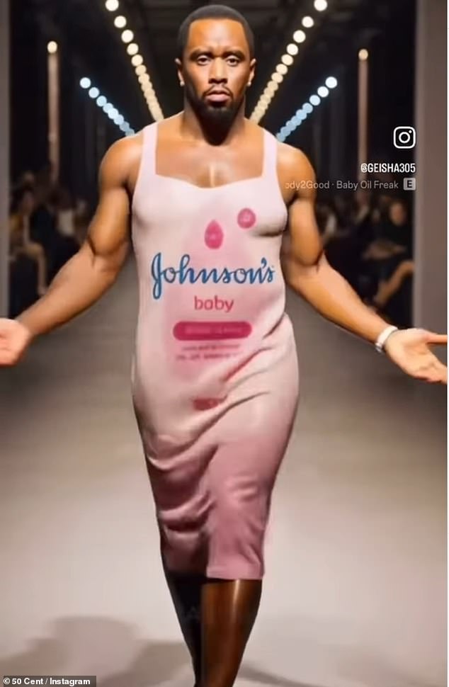 مع اقتراب التاريخ ، أطلق 50 صفحته في Instagram في نهاية هذا الأسبوع لنشر مقطع فيديو تم إنشاؤه بواسطة AI وحفر حفرًا في Diddy's Baby Oil