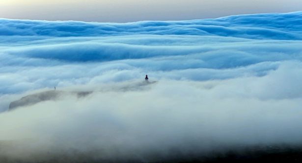 لفة الغيوم المصورة في البرتغال