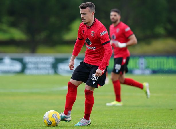 Mafra ، البرتغال - 9 مارس: Andre Silva من FC Penafiel أثناء مباراة الدوري البرتغالي 2 بين CD Mafra و FC Penafiel في Estadio Do Parque Desportivo Municipal de Mafra في 9 مارس 2024 في مافرا ، البرتغال. (تصوير Gualter Fatia/Getty Images)