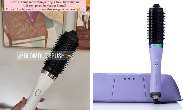Zara McDermott Instagram PIC / GHD Duet Brush