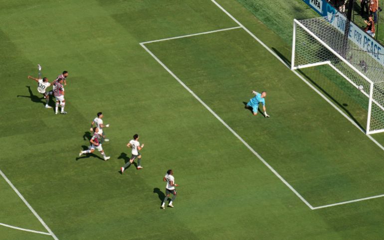 كأس العالم للنادي FIFA - نصف نهائي - Fluminense v Chelsea - استاد MetLife ، East Rutherford ، نيو جيرسي ، الولايات المتحدة - 8 يوليو ، 2025 ، يسجل Joao Pedro في تشيلسي هدفهم الثاني