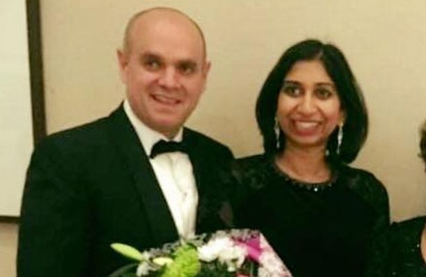 Suella Braverman وزوجها Rael ، الذي قال إنه غادر الإصلاح المملكة المتحدة يوم الأربعاء