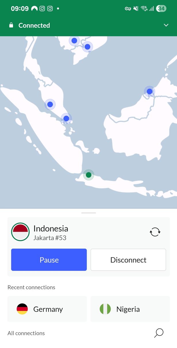 كان استخدام NordVPN على هاتفي نسيمًا وسرعات فائقة - والتطبيق يبدو رائعًا