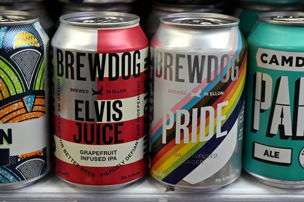 علب Brewdog Elvis Juice IPA و Pride Lager Beer