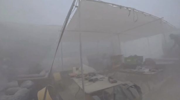 عاصفة ترابية ، وبحسب ما ورد في Burning Man في أغسطس 2025.