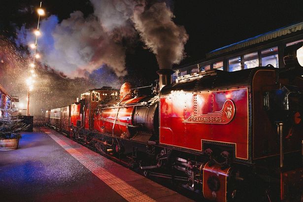 ركوب قطار Polar Express في Vale of Rheidol Railway ، Aberystwyth 2024