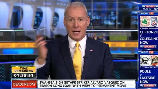 جيم وايت يعمل على Sky Sports