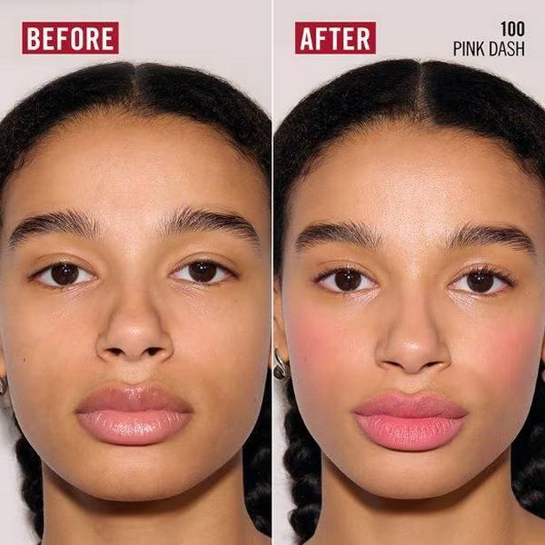 Rimmel قبل وبعد الصور باستخدام صبغة العصير