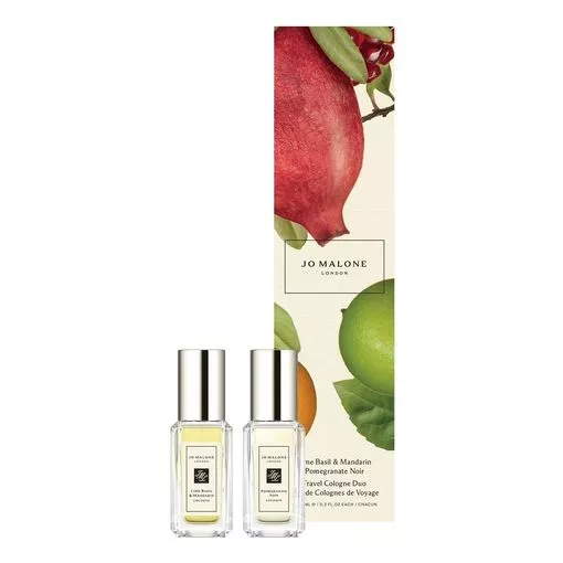 Jo Malone London Lime Basil & Mandarin و Pomegranate Noir Travel Cologne Duo